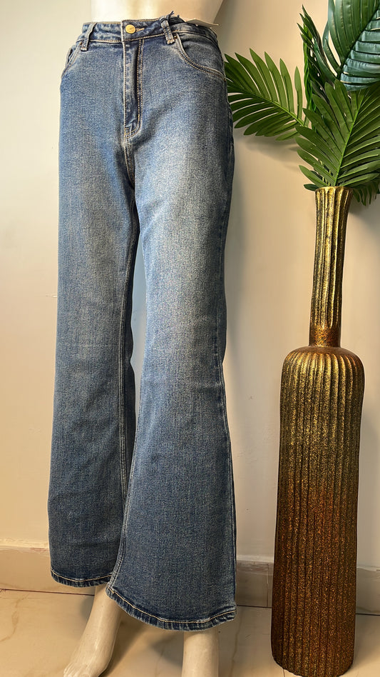 Tint blue bootcut jeans(LcE845)