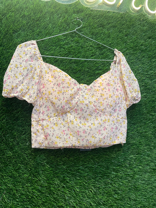 floral crop top