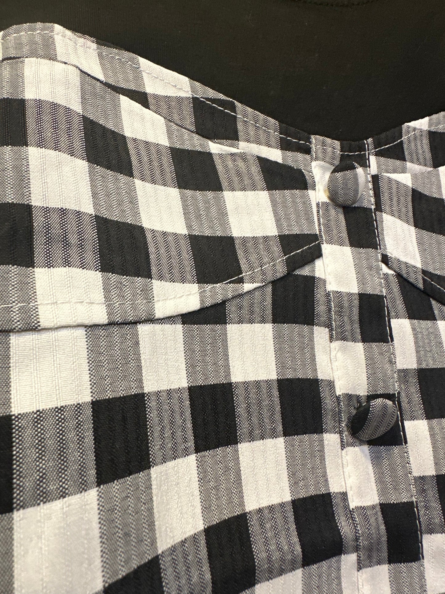 Black checkered top