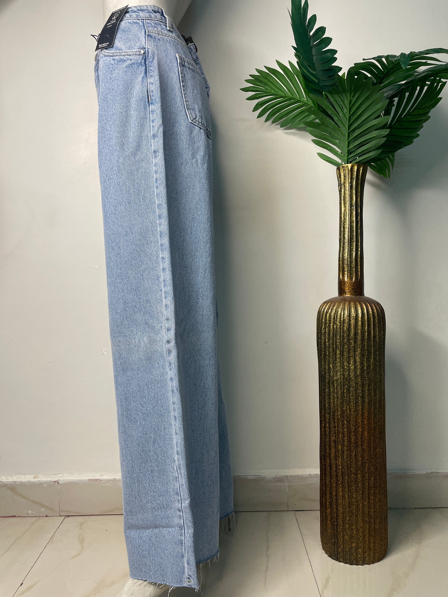 Ice wide leg denim(585)