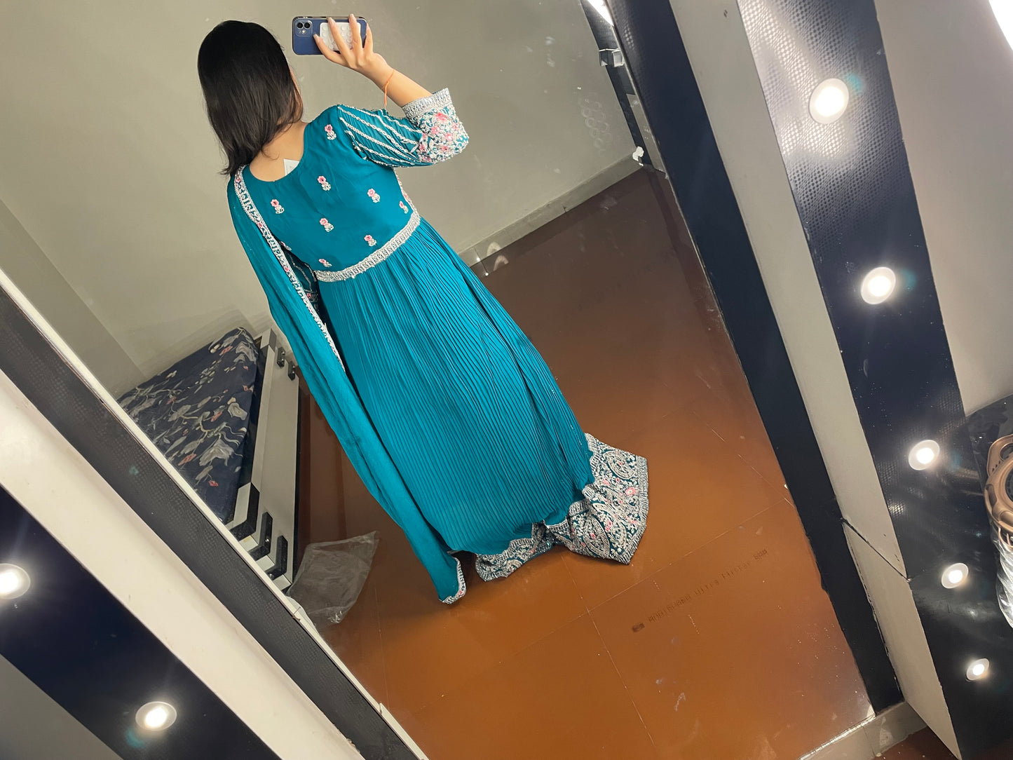 Gown with dupatta