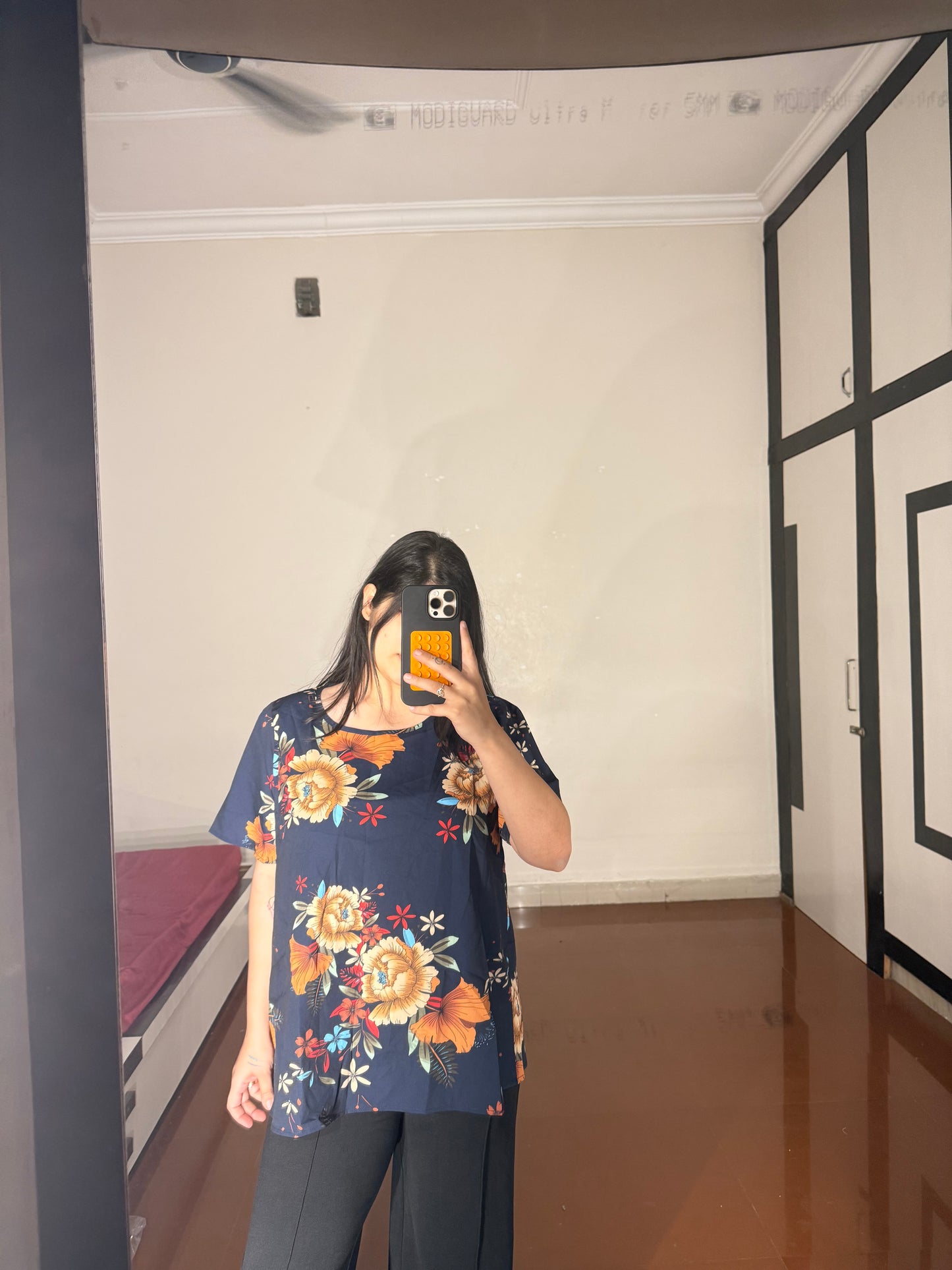 Printed top plus size