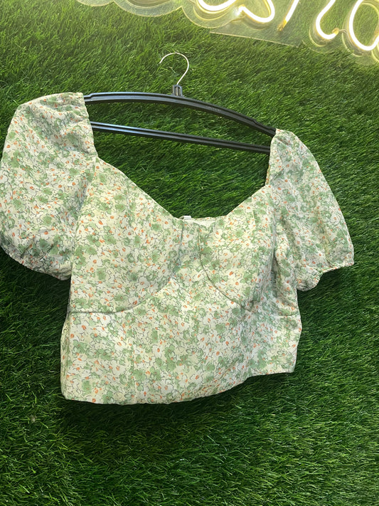 floral crop top