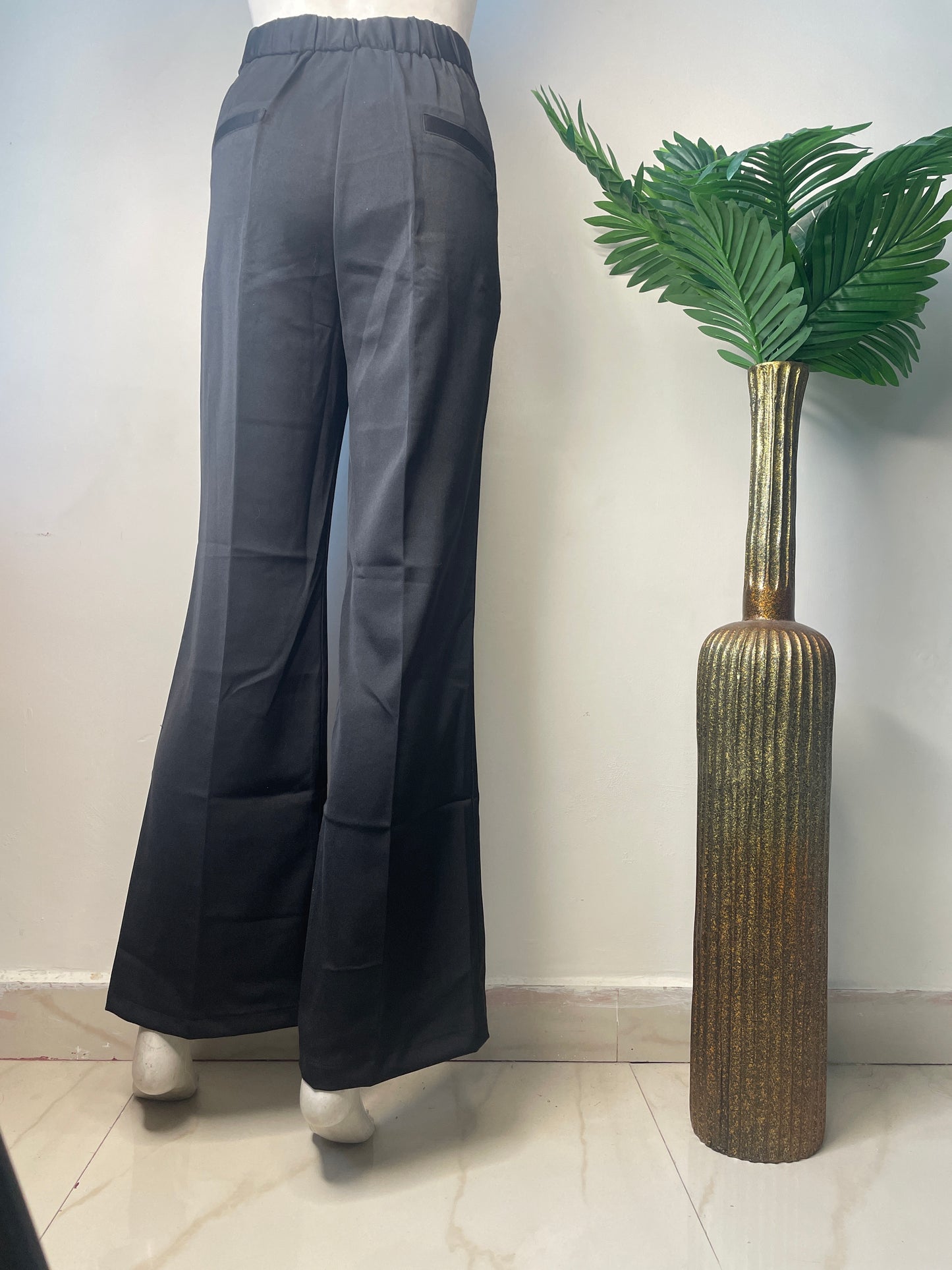 Black Bell bottom pants(rte038)