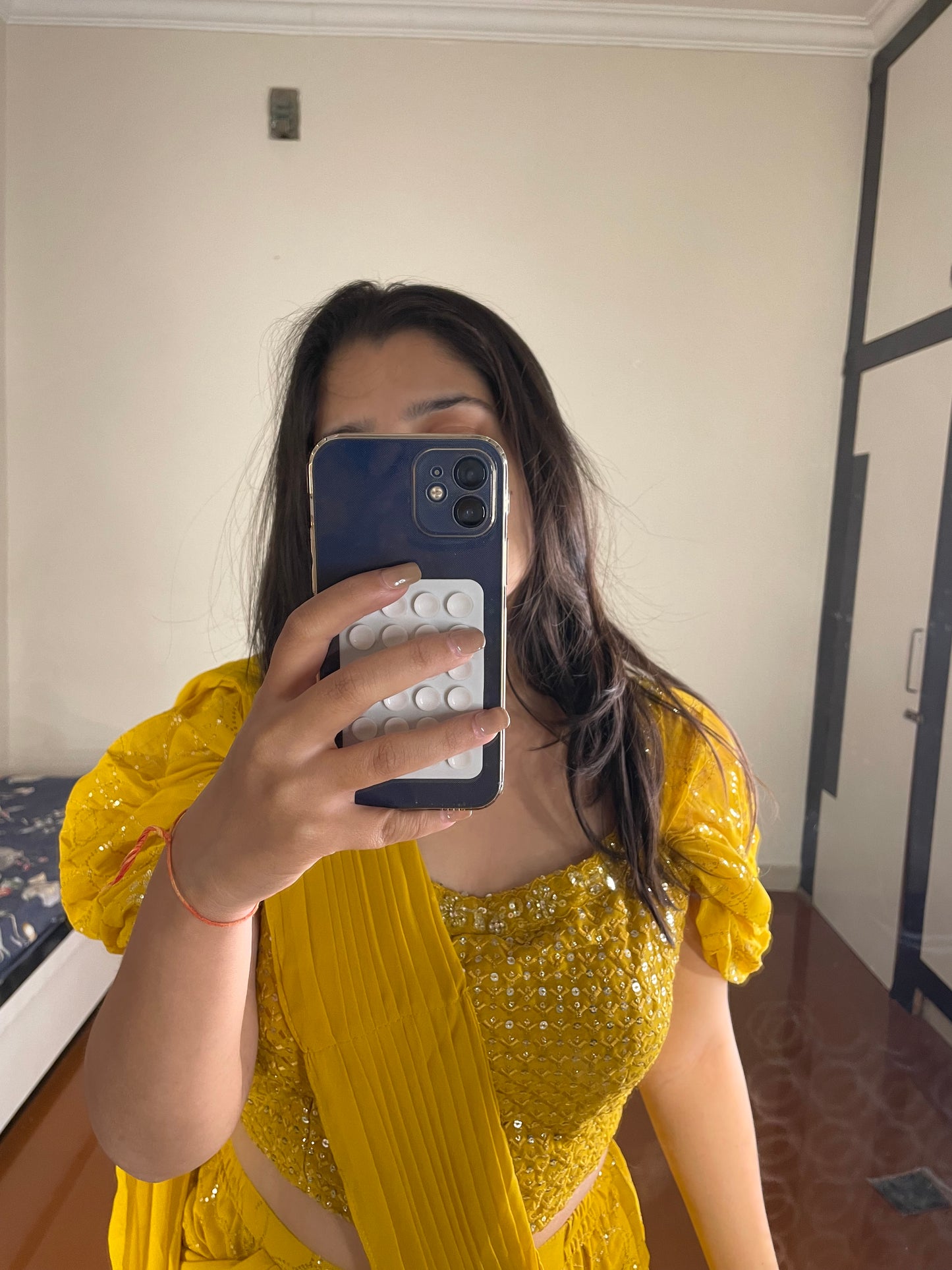 Predrape sharara saree