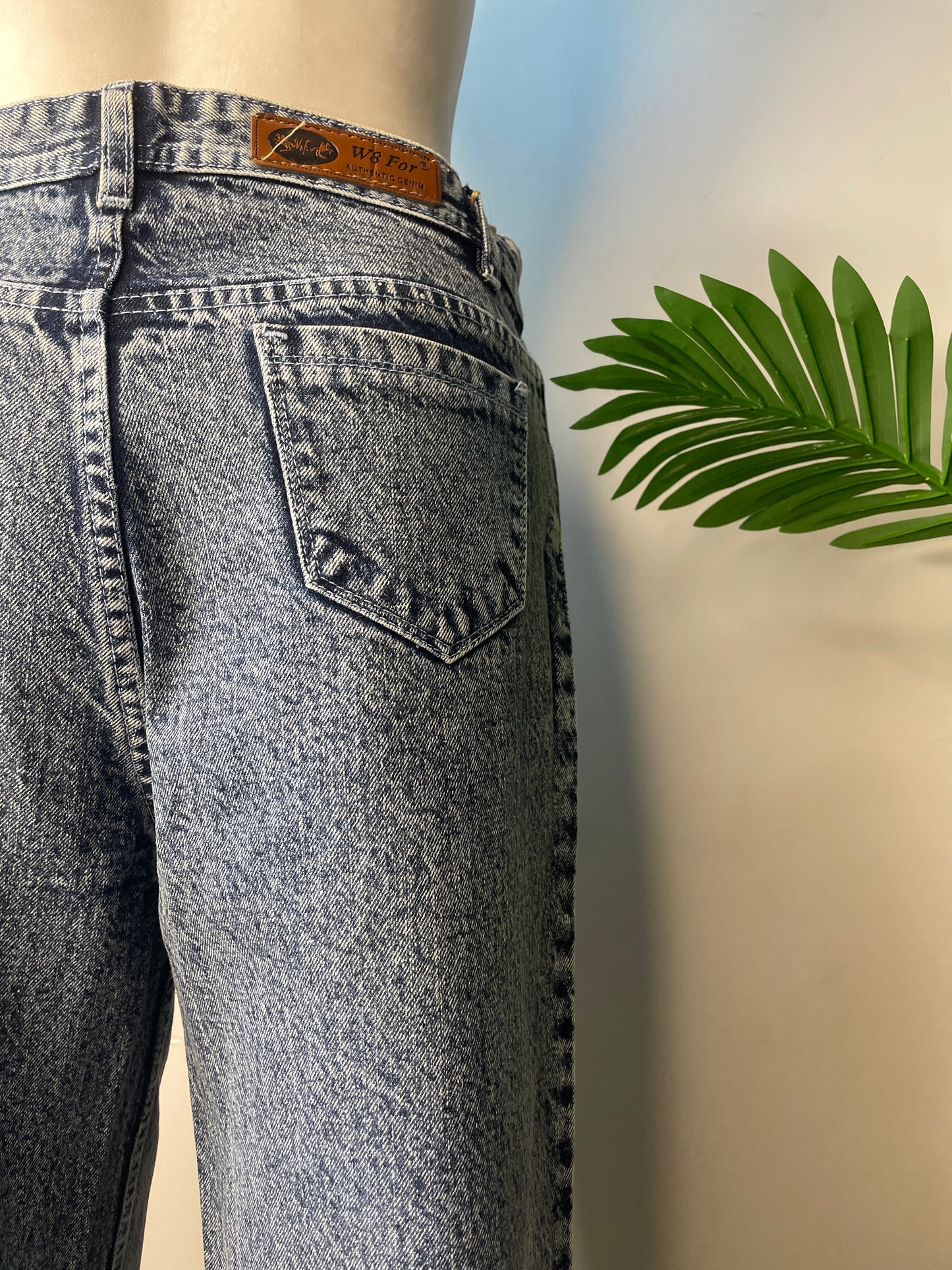 Vintage wash straight fit