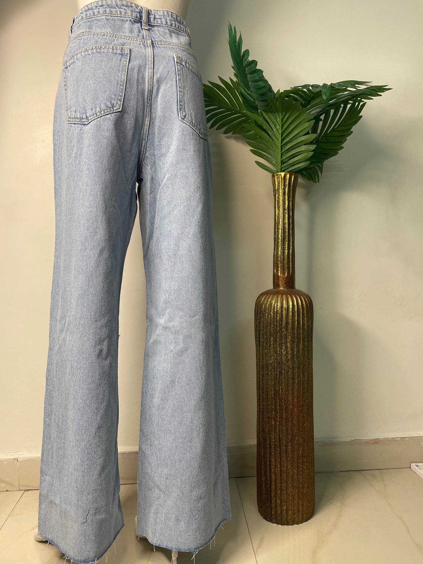 Ice wide leg denim(585)