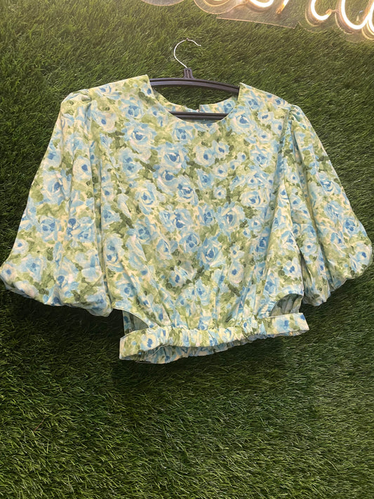 floral crop top