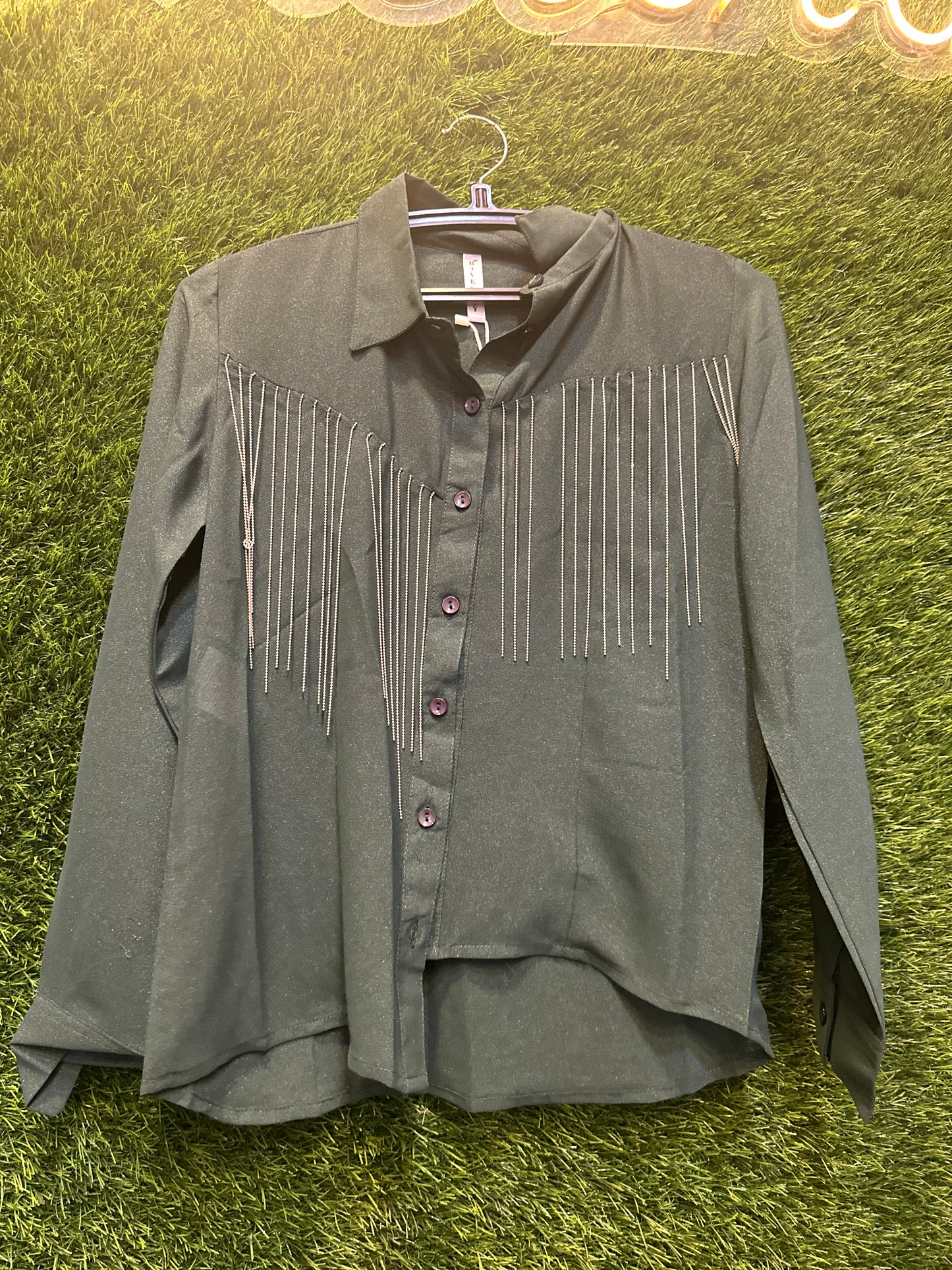 Shimmer party wear top