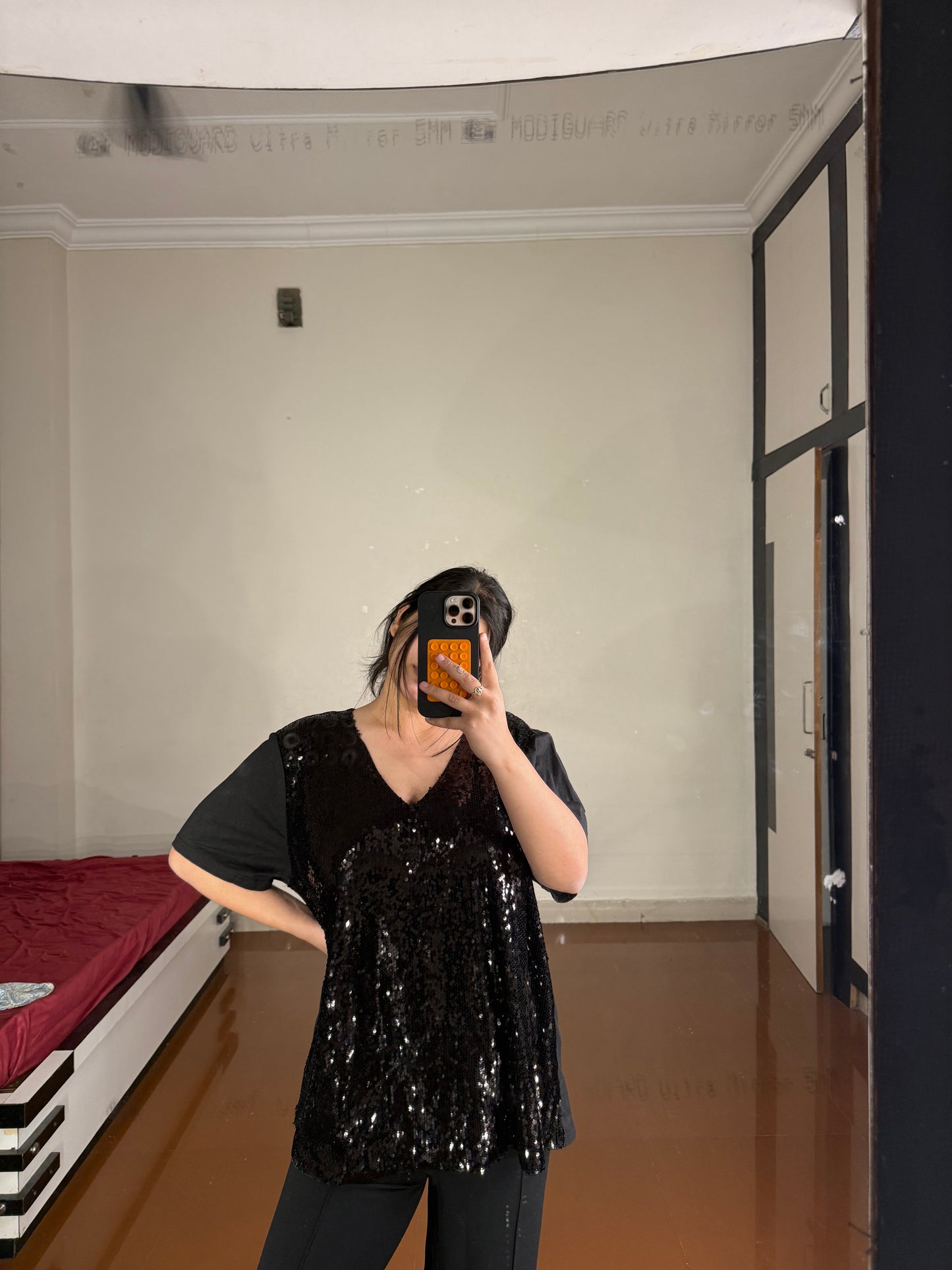 Sequin top plus size