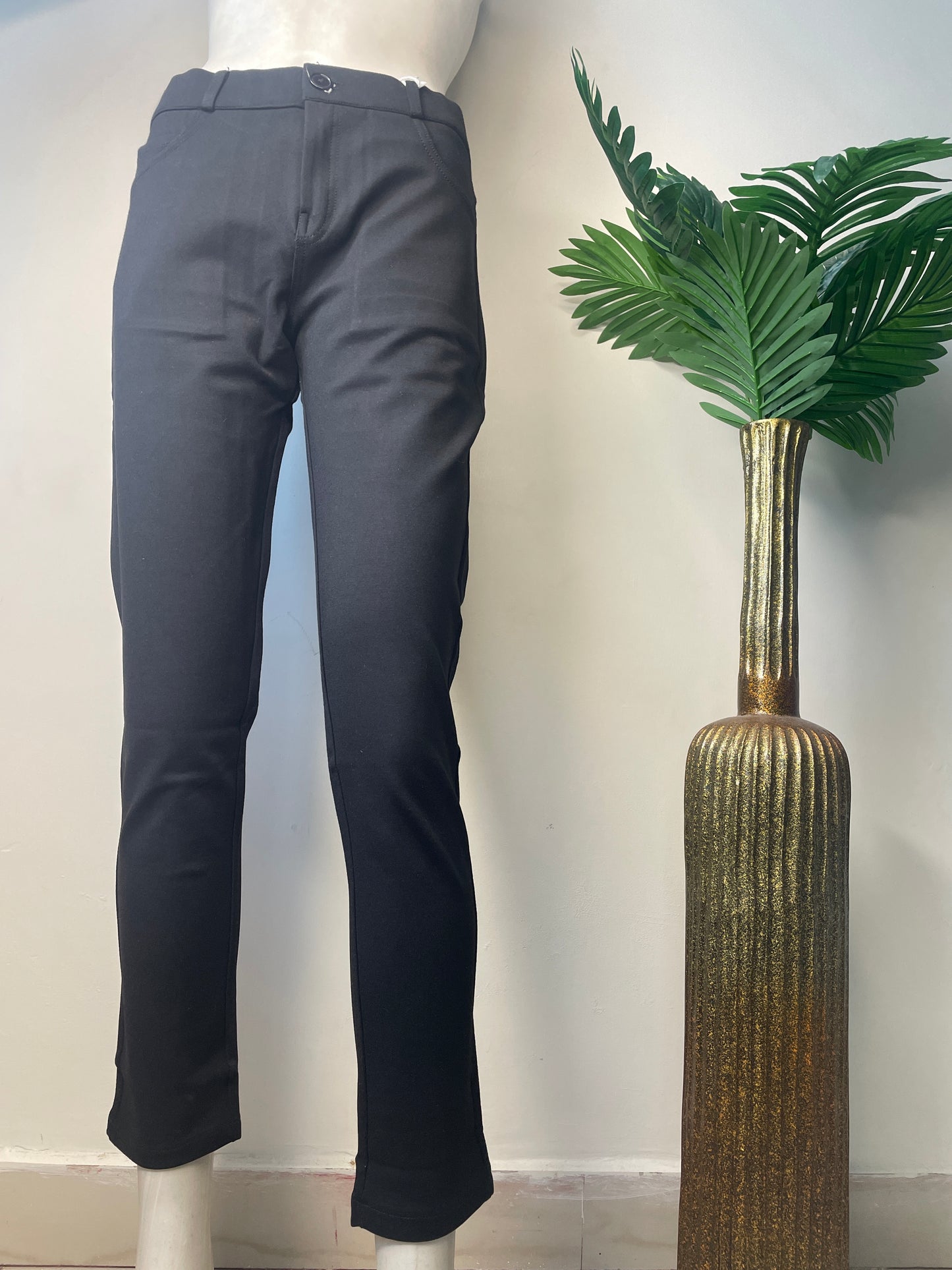 Black ankle length formal pant (2068)