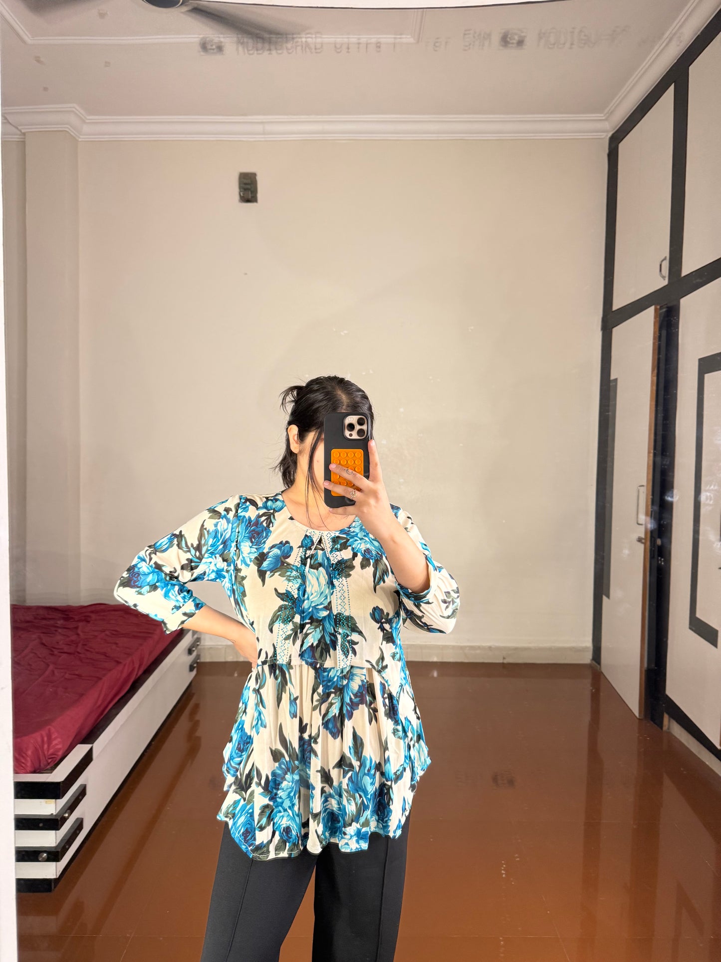 Printed top plus size