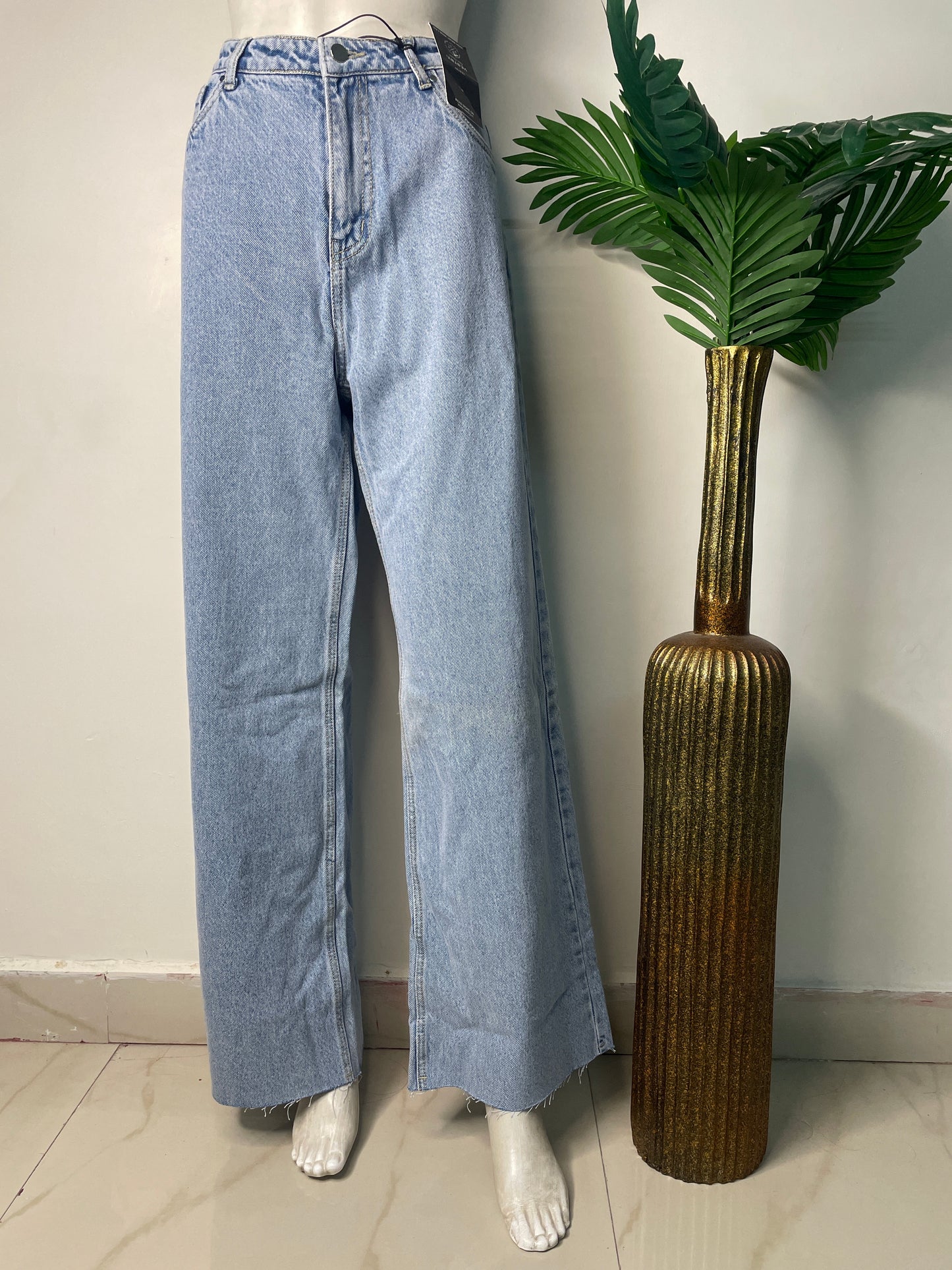 Ice wide leg denim(585)