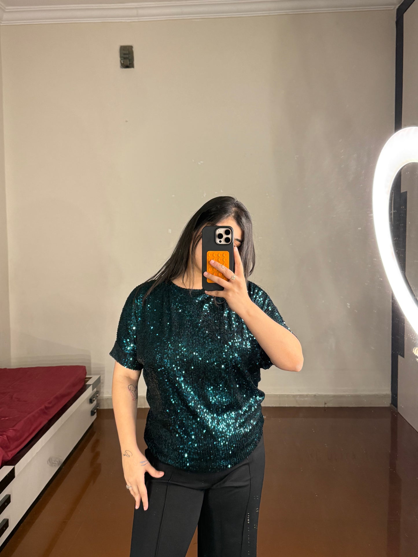 Sequin top