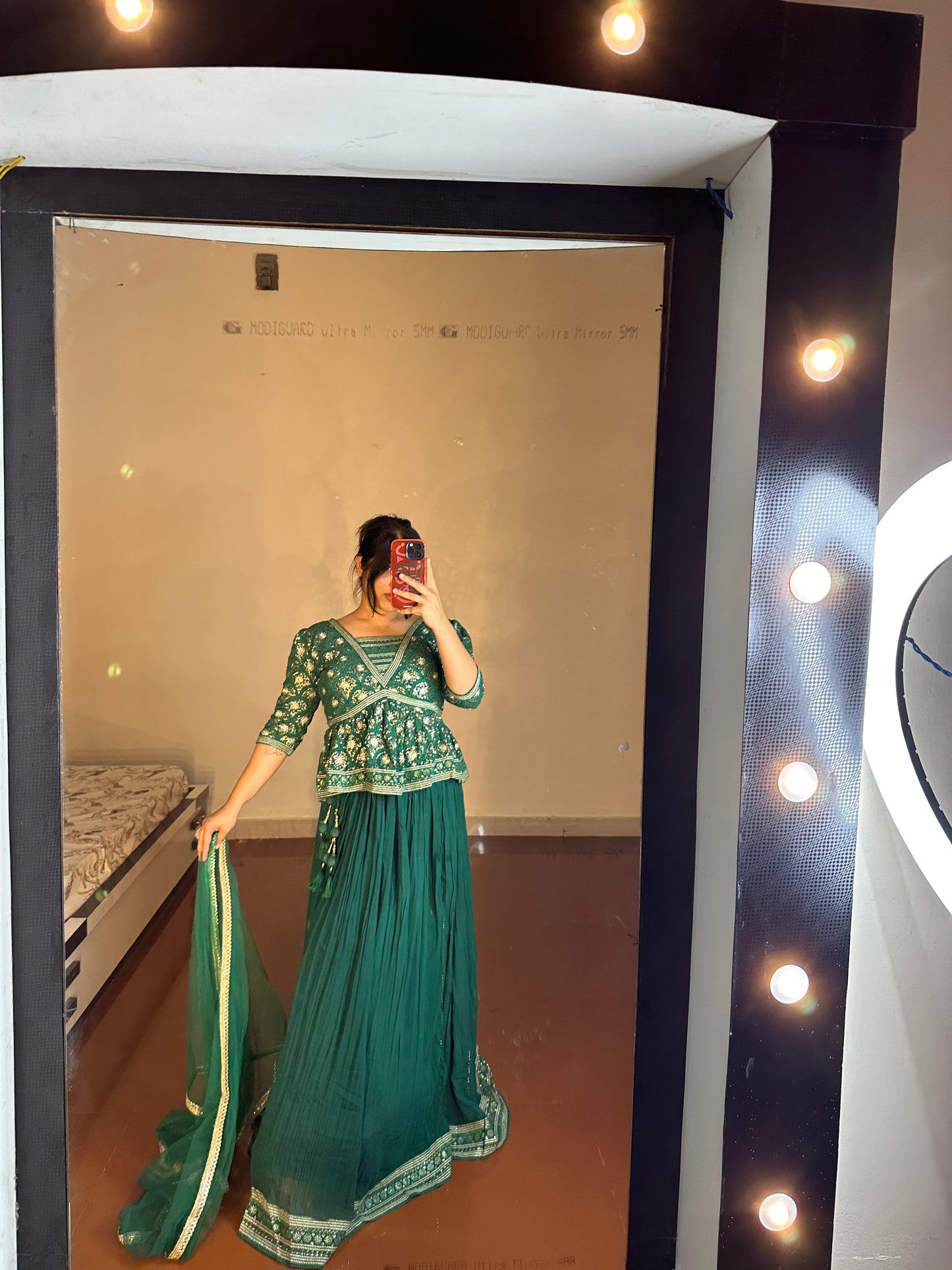 Green Bandej Lehengas