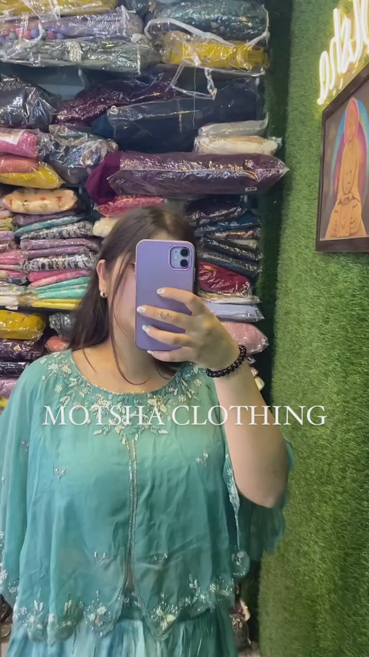 Lavander drop top lehenga