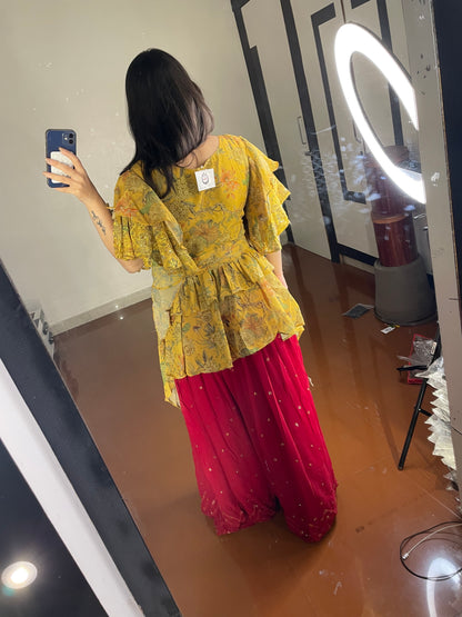 Top and skirt