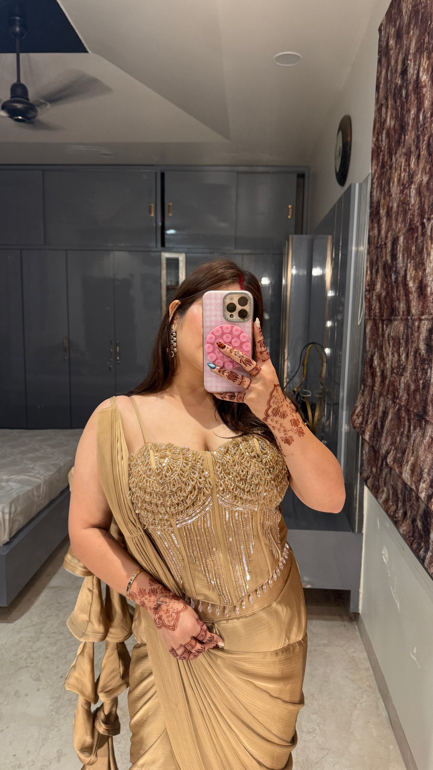 Premium corset saree