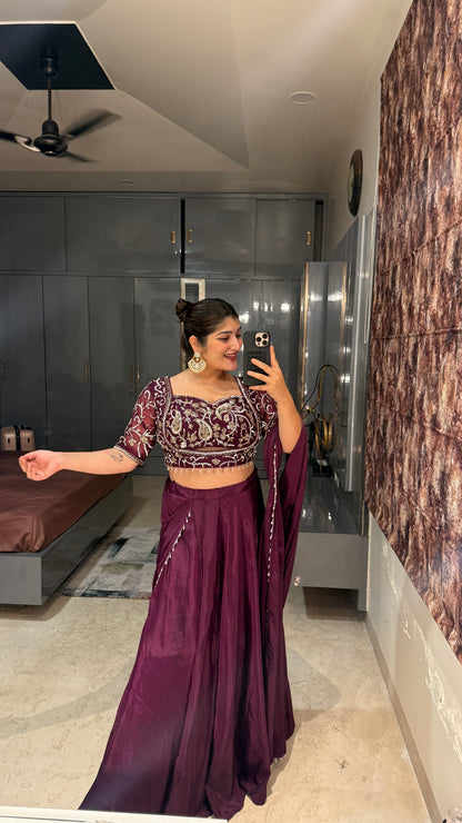 Chandani saree(purple)