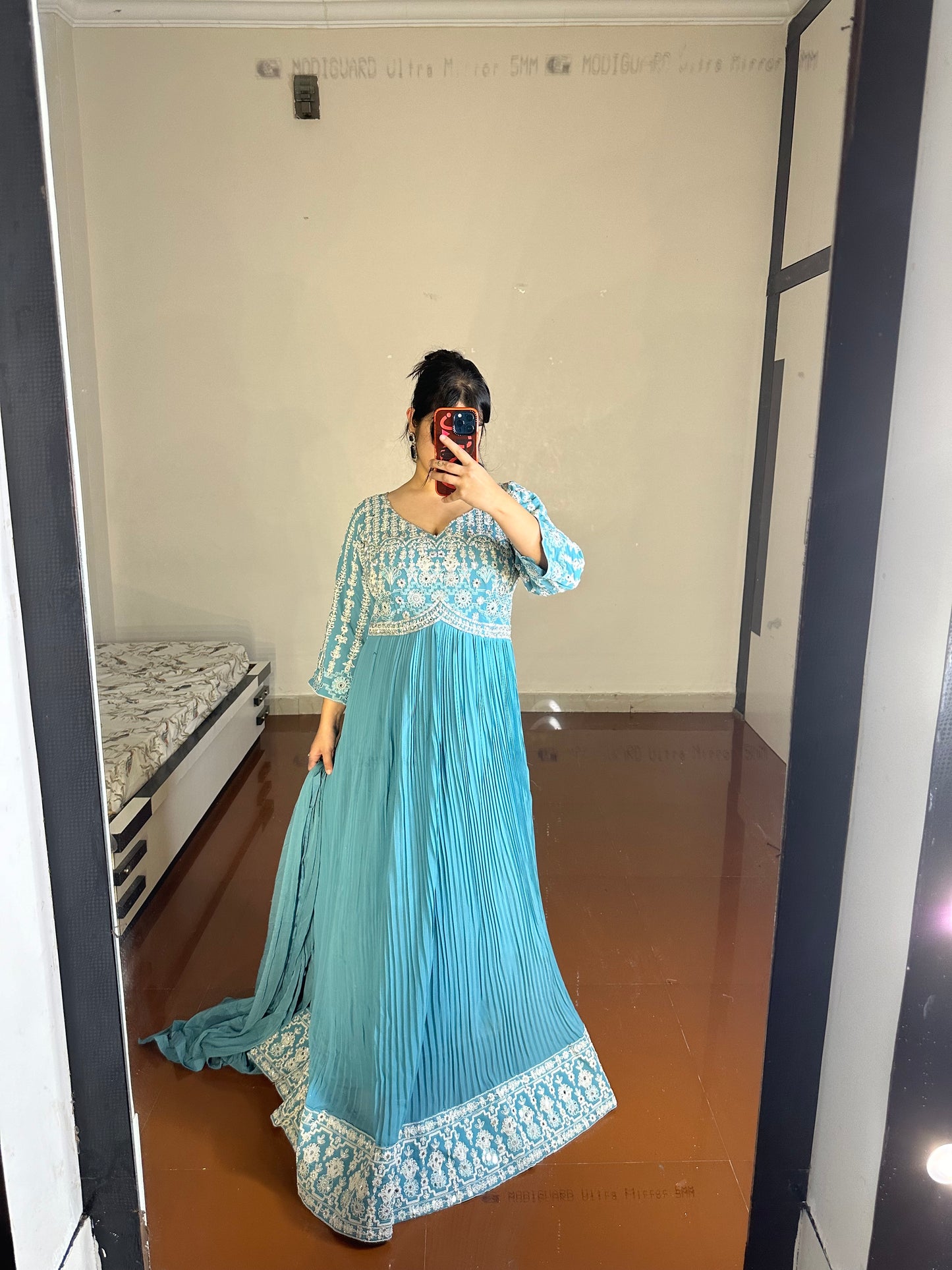 Mirror work gown