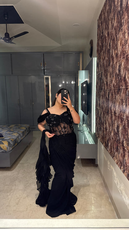 Sparkly saree