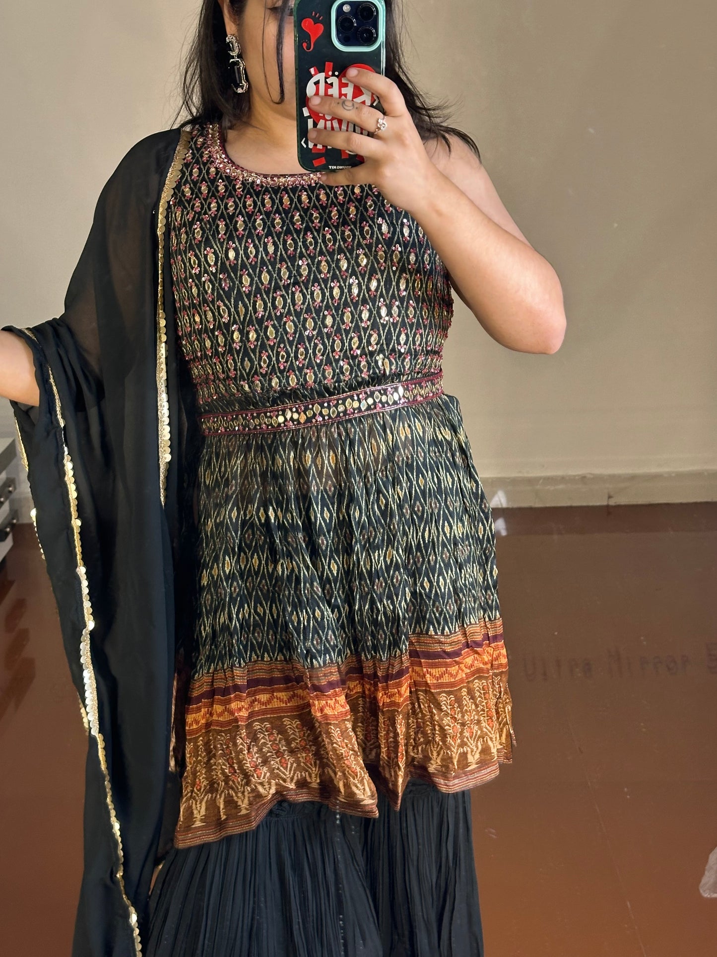 Fully printed sharara set