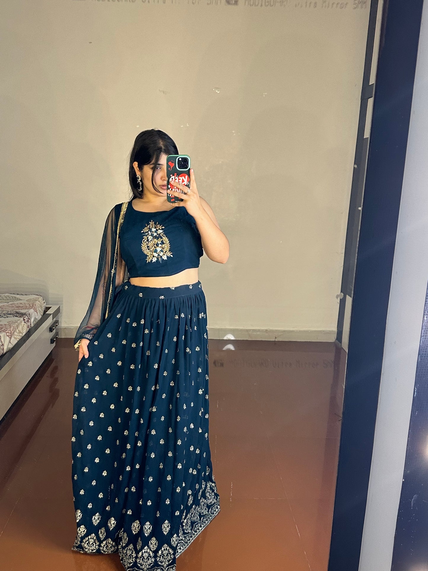 Short jacket lehenga