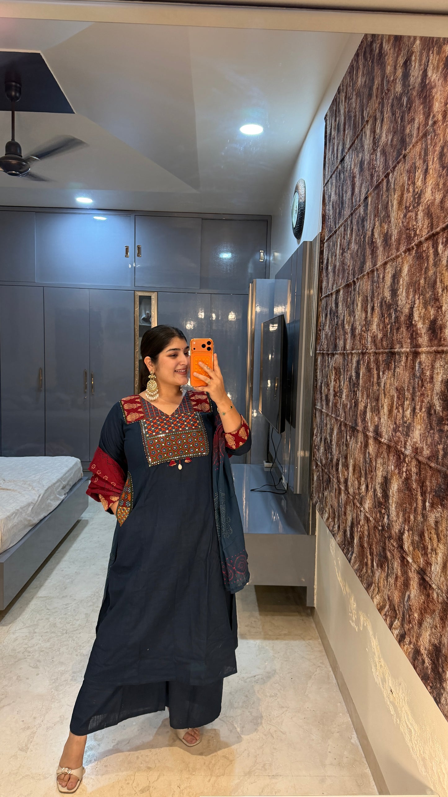 Pocket design kurta set
