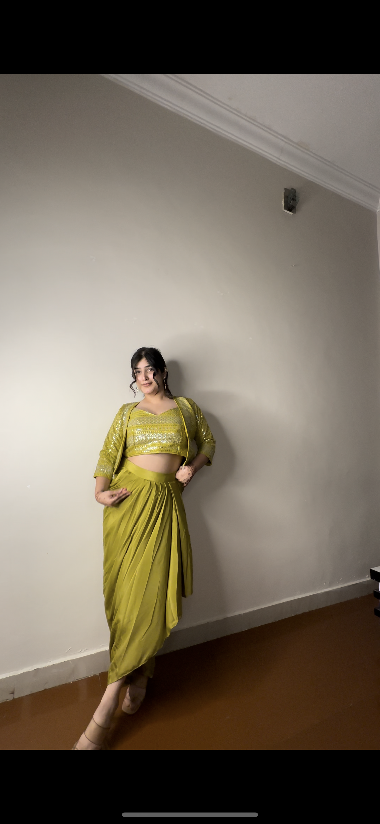 Sequin short jacket set