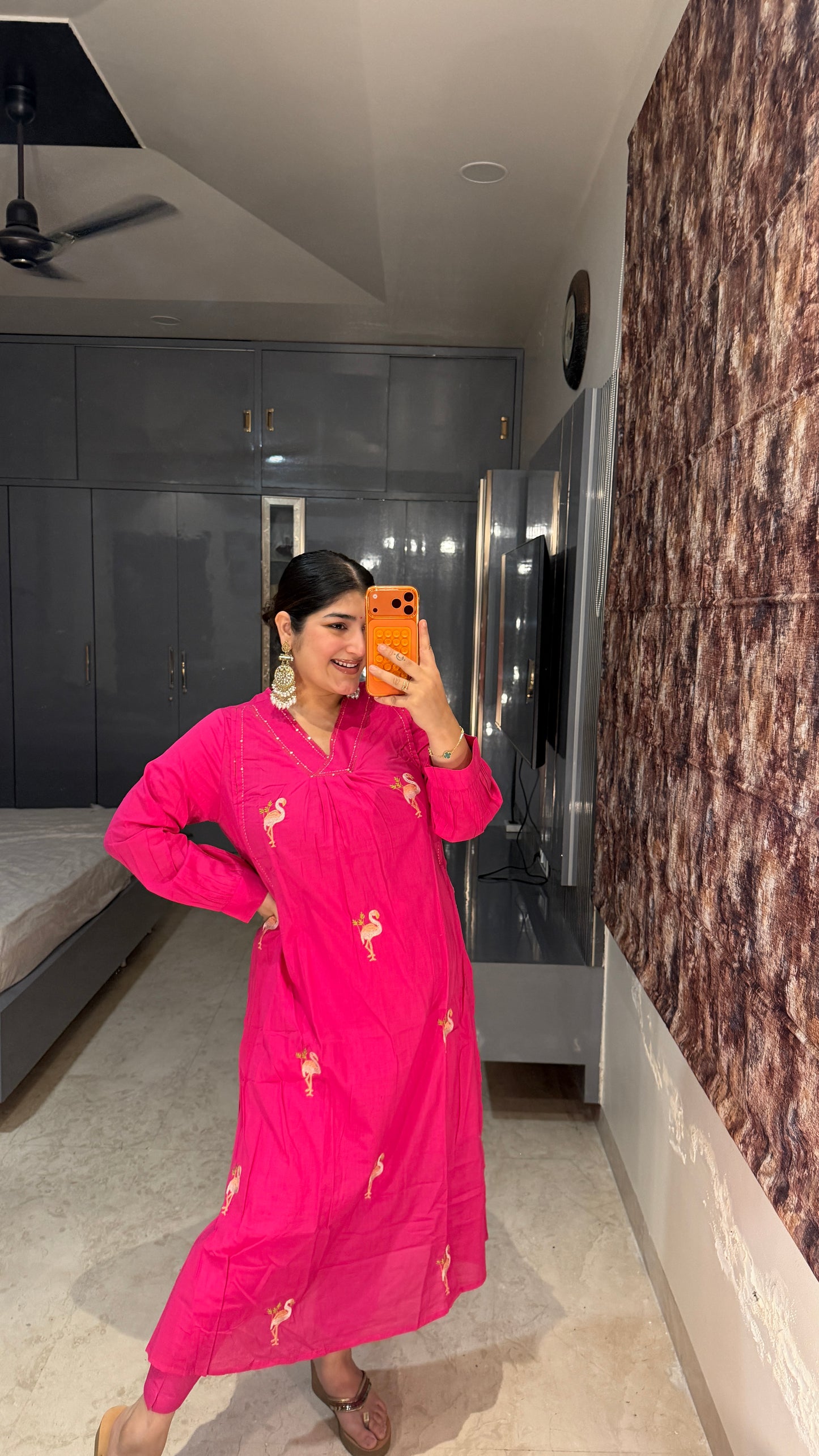 Flamingo kurta set