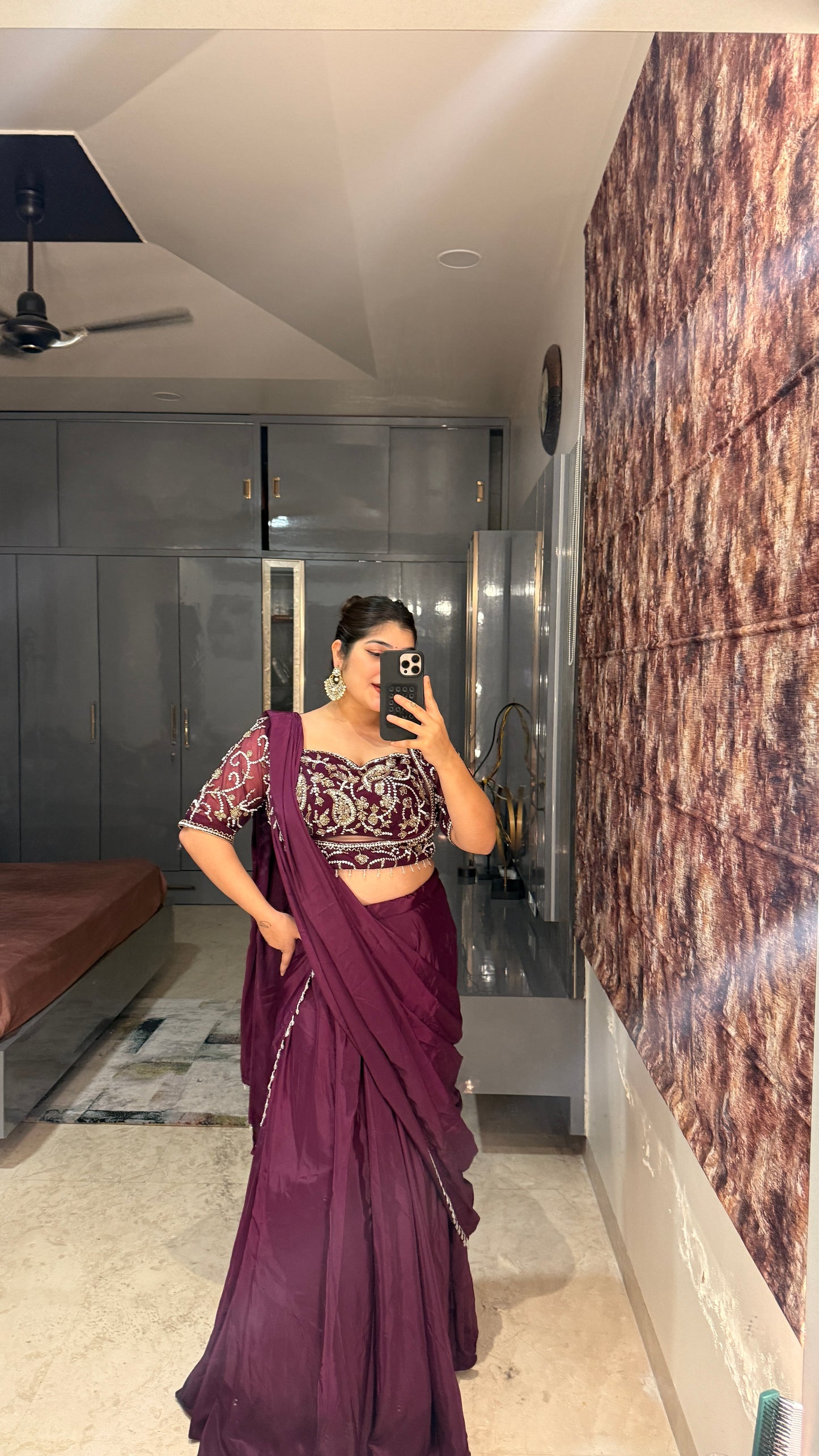 Chandani saree(purple)