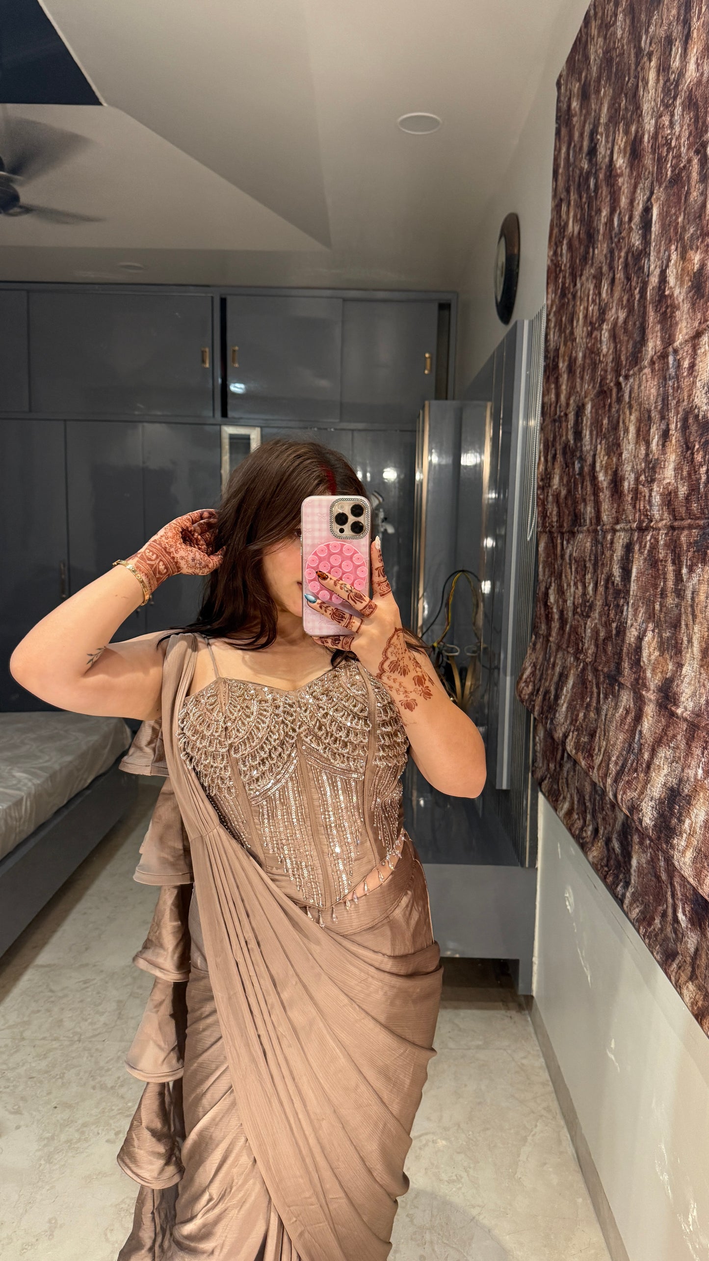 Premium corset saree