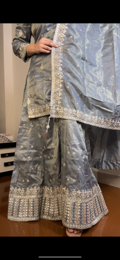 Shimmer tissue plazo set