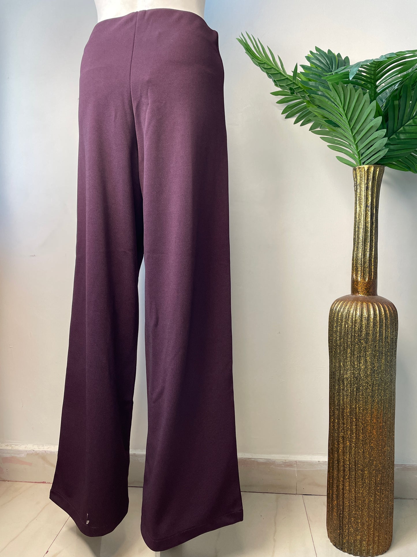 Wine formal pants