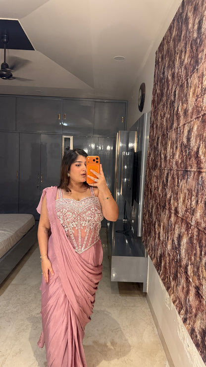 Corset saree