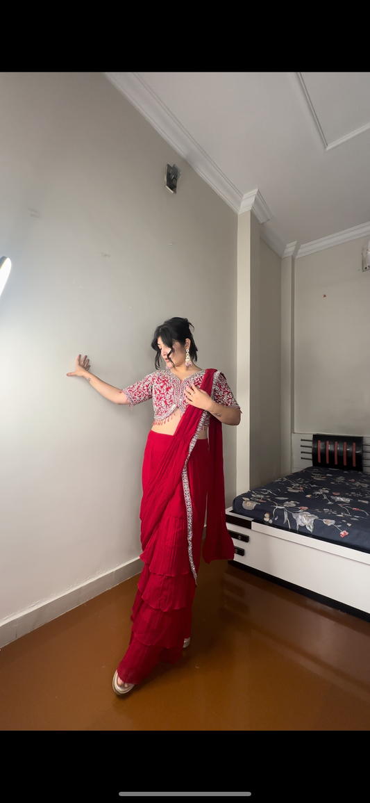 Predrape mirror work