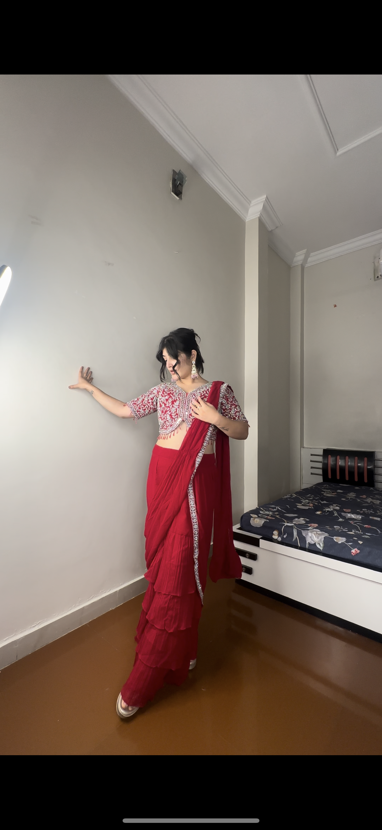 Predrape mirror work