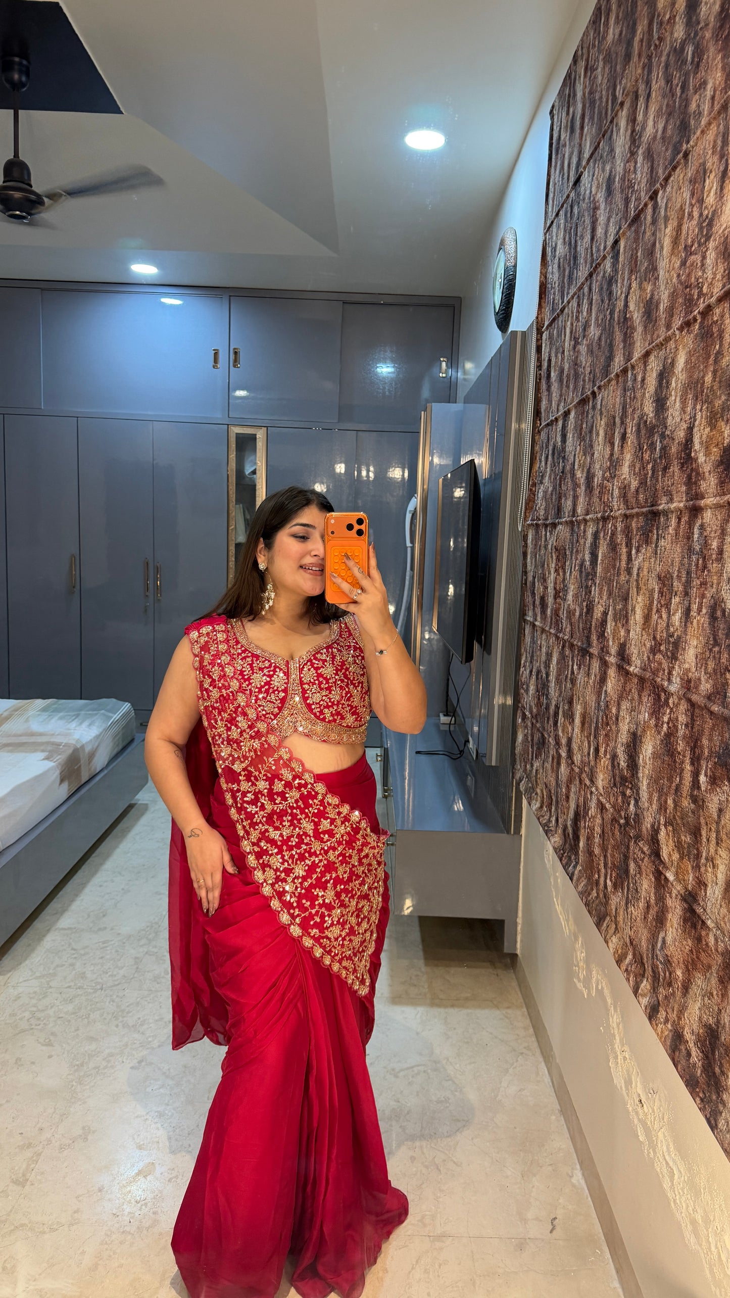 Sheila saree (pink)
