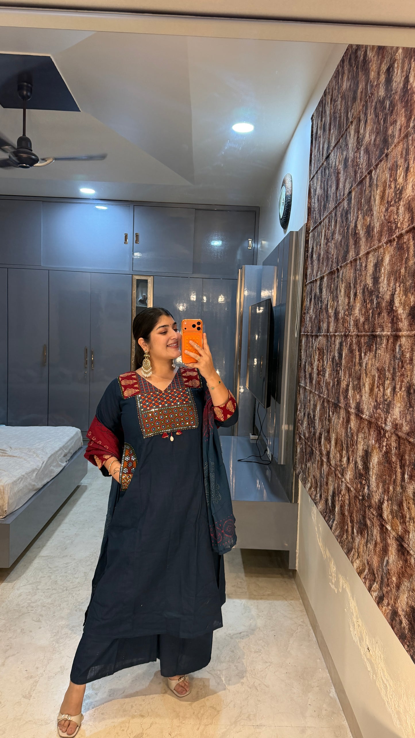 Pocket design kurta set