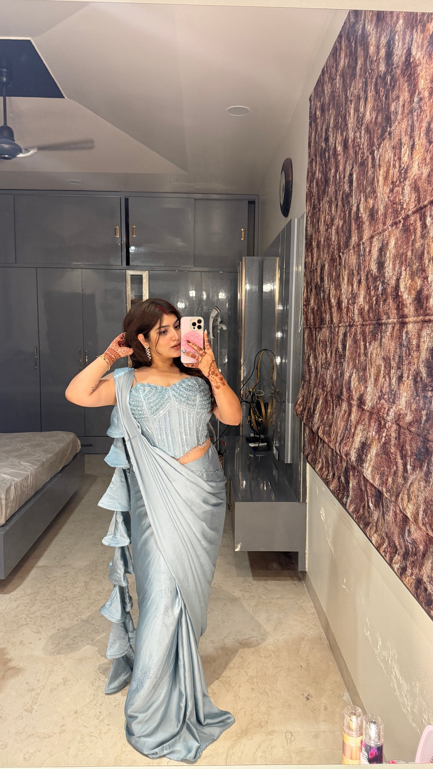 Premium corset saree