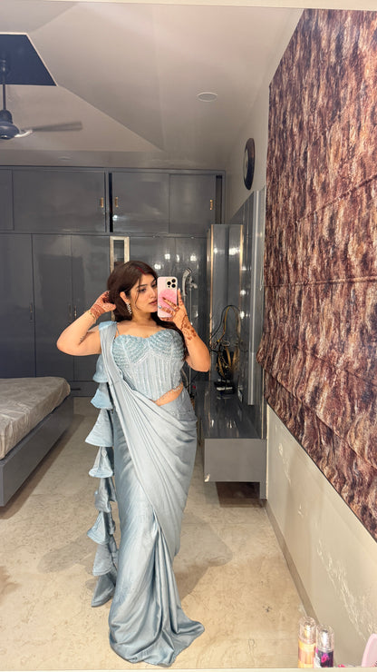 Premium corset saree