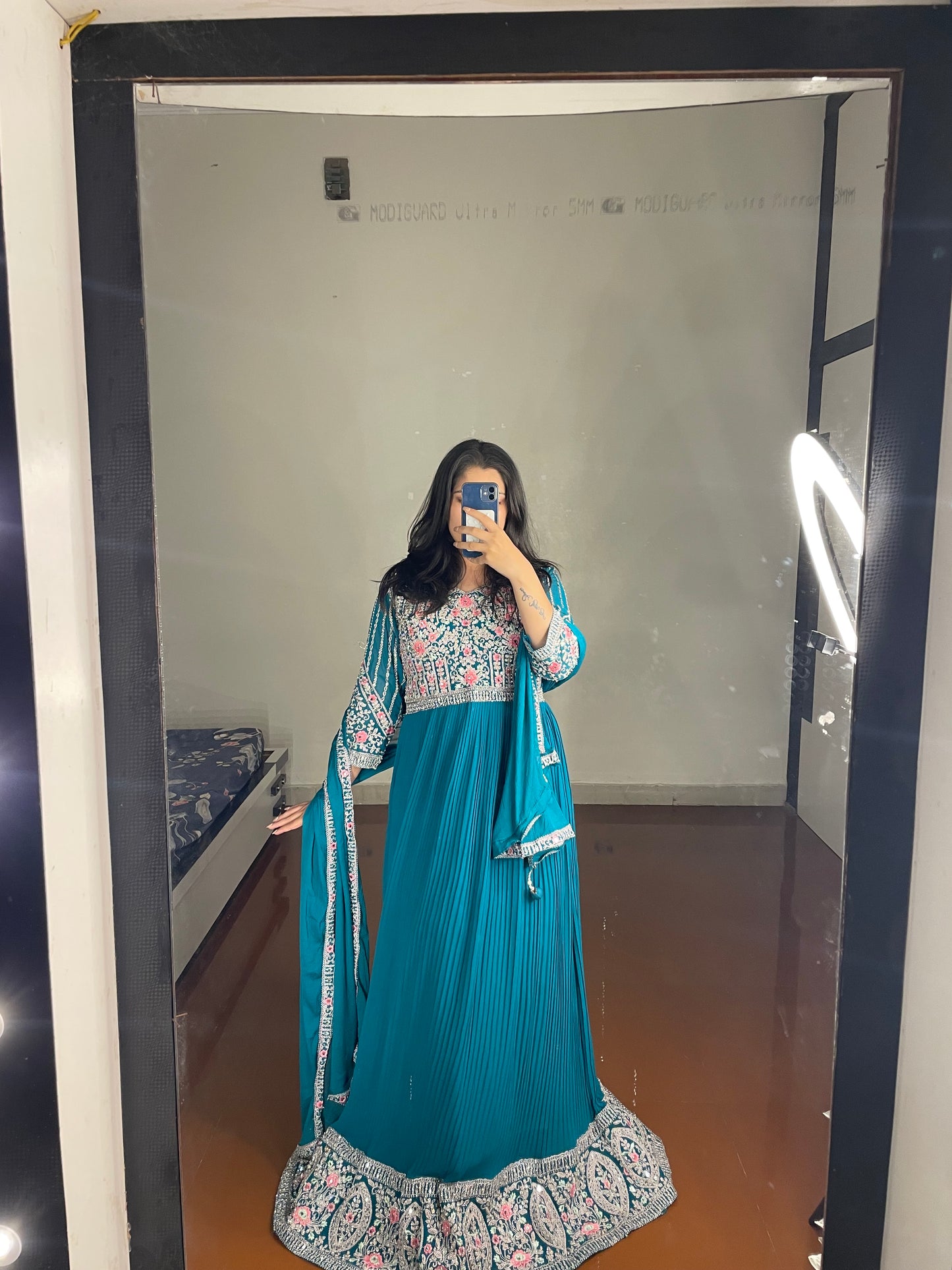 Gown with dupatta