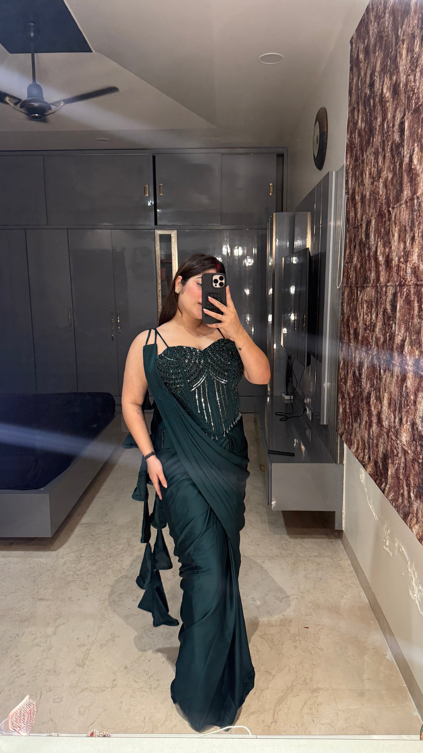 Premium corset saree