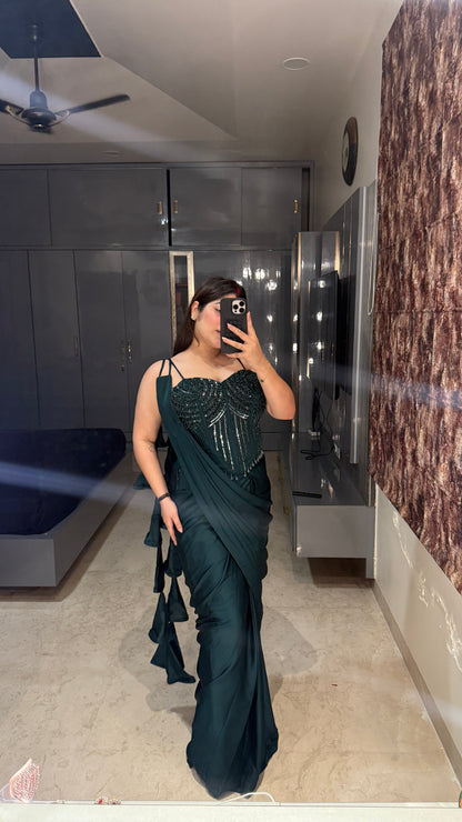 Premium corset saree