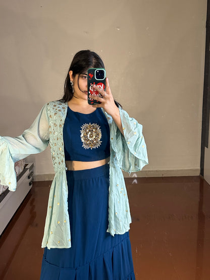 Indowestern lehenga
