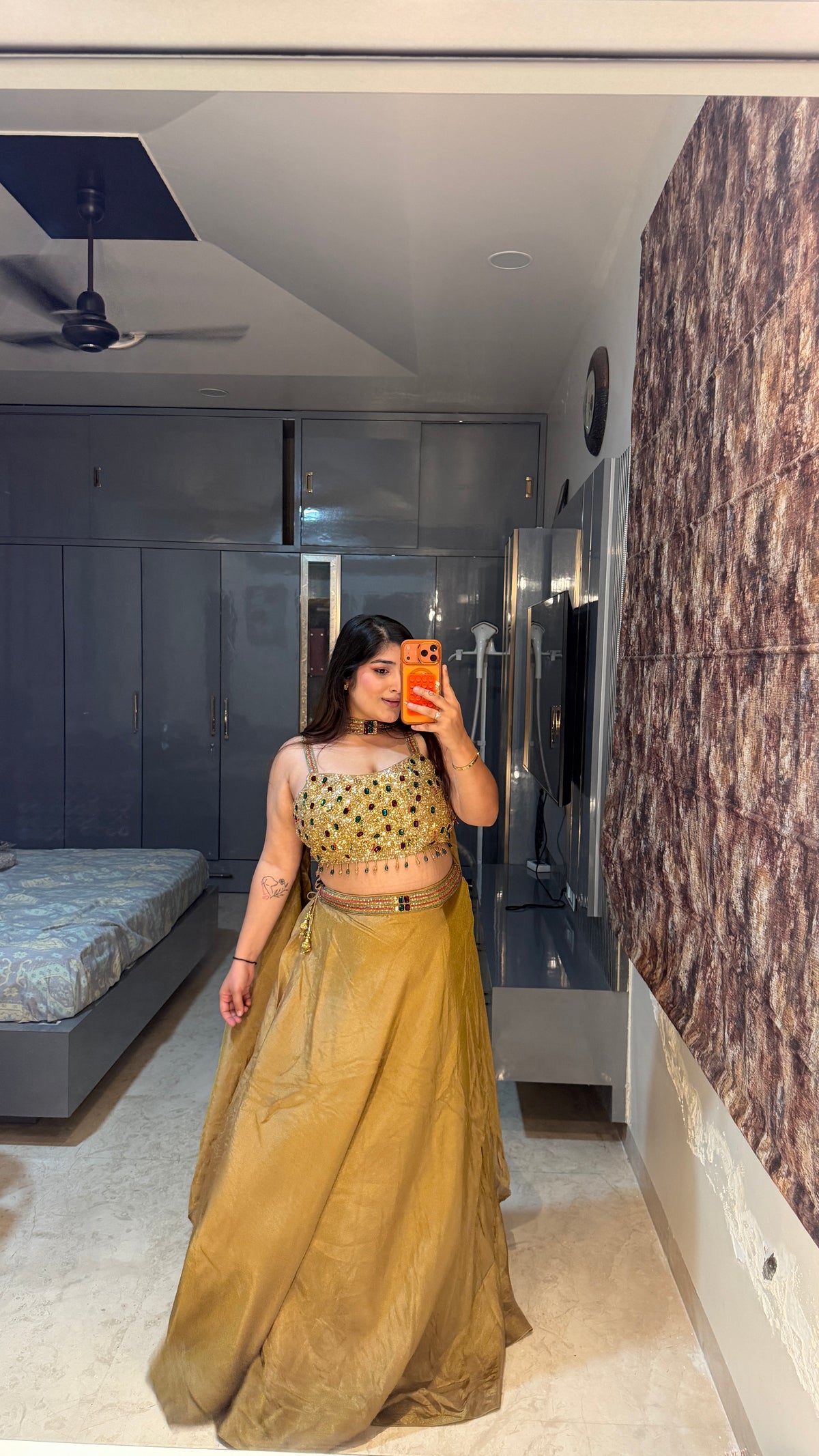 Ruby lehenga