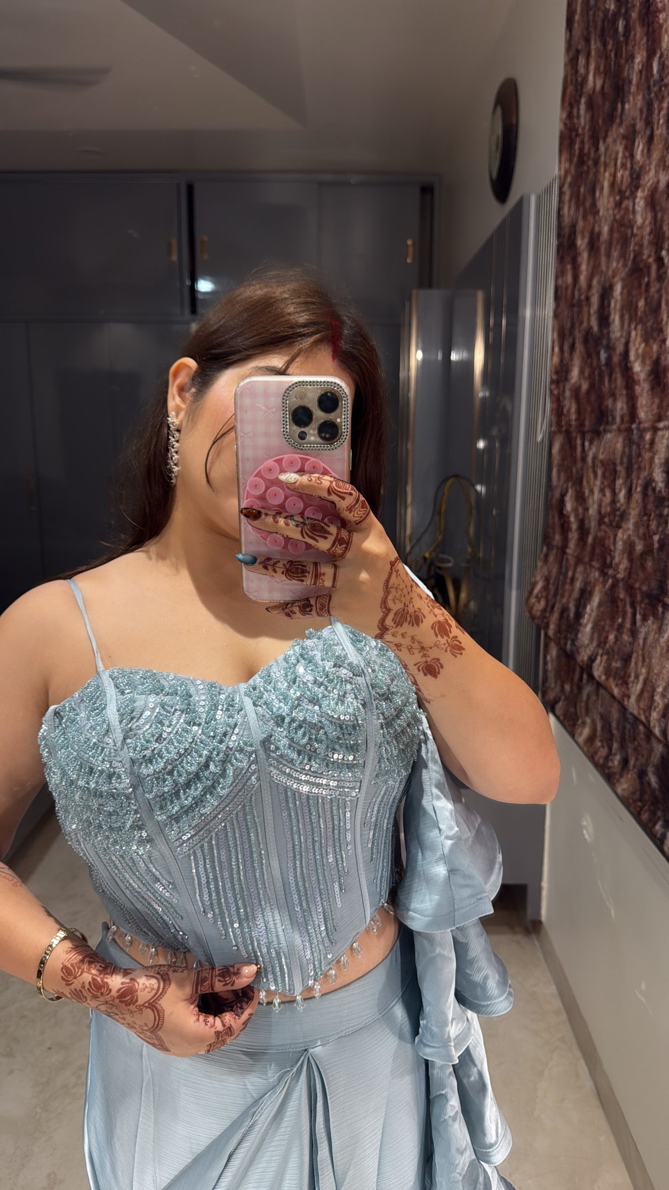 Premium corset saree