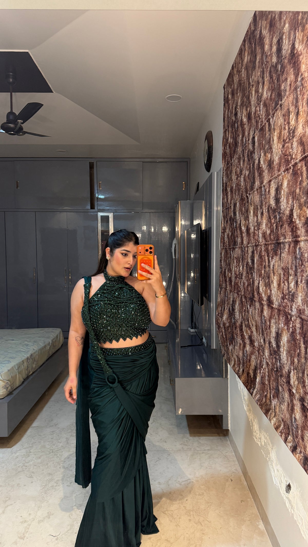 Green Bomb halter neck