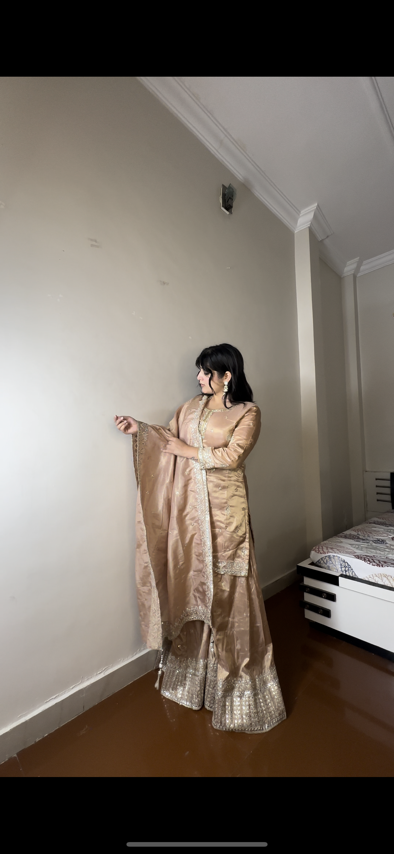 Shimmer tissue plazo set