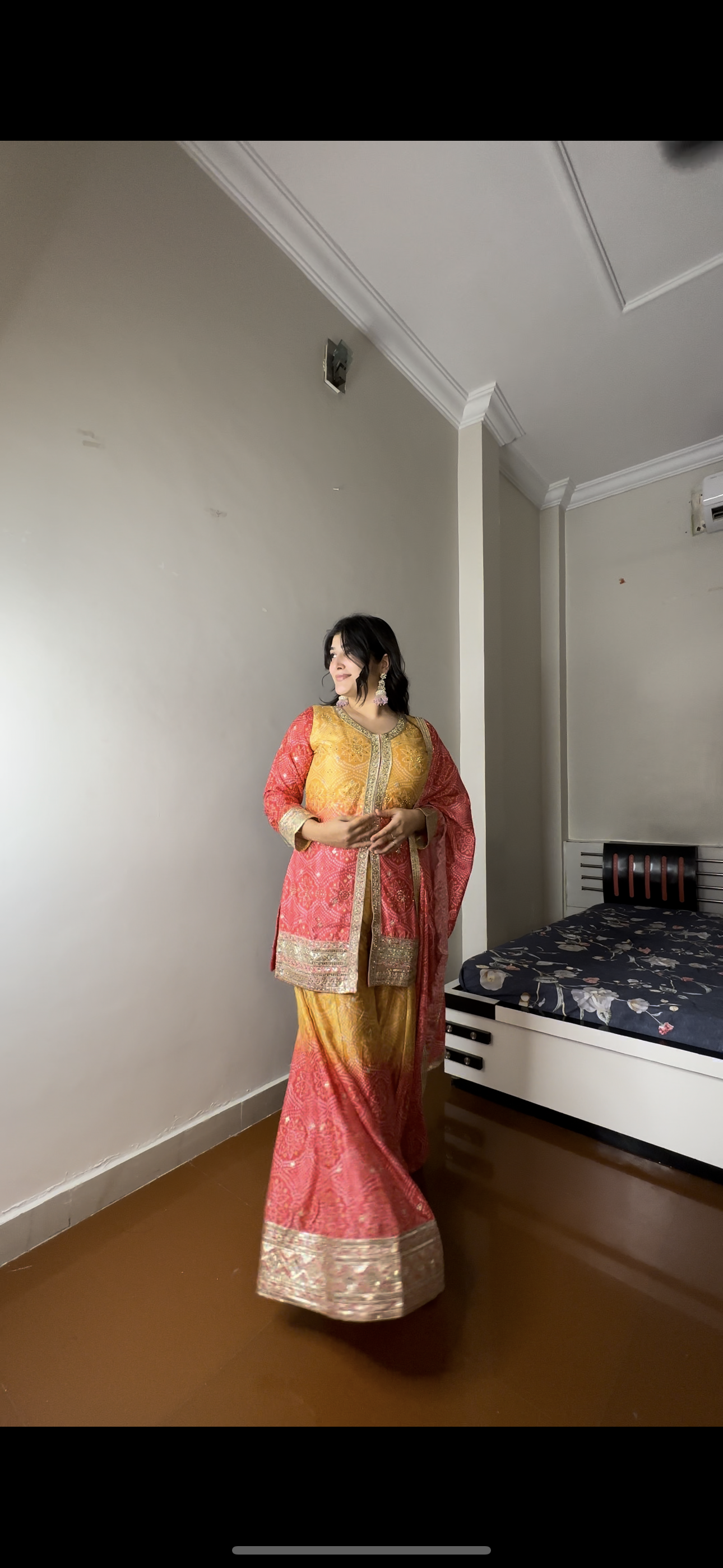 Bandhej sharara set.